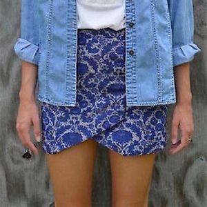 Blue Zara mini skirt